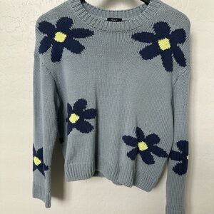 Rails Blue and Yellow Floral Sweater